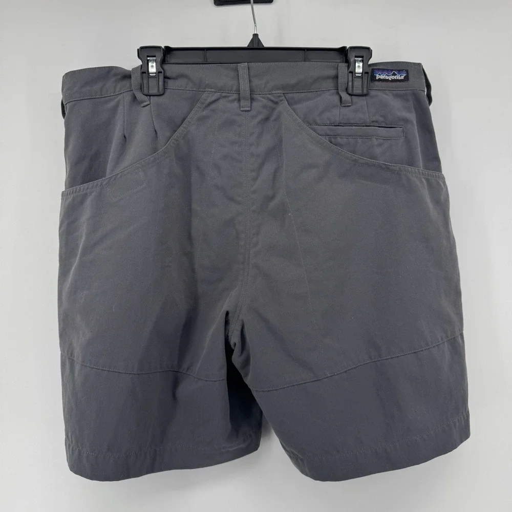 Patagonia Mens Gray Nylon Canvas Hiking Utility Shorts Size‎ 38 Regular